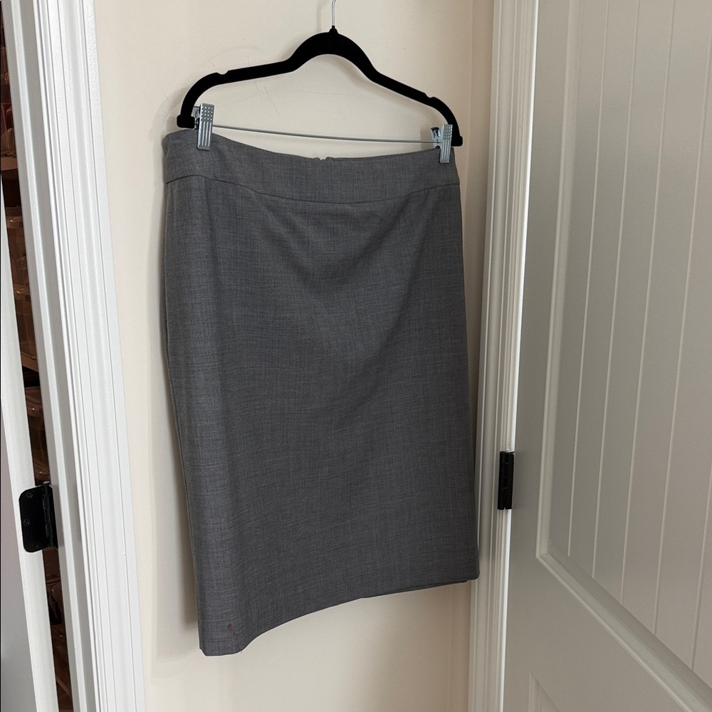 Talbots Classic Gray Pencil Skirt